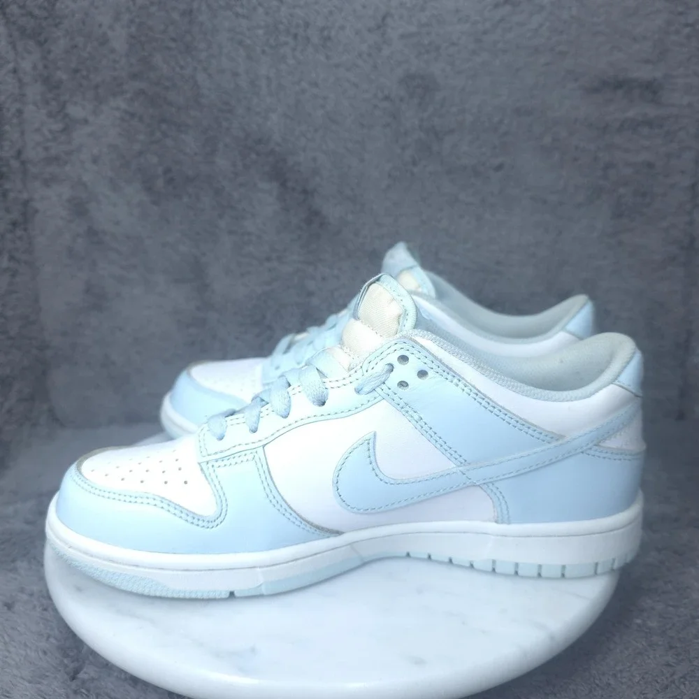 Nike Dunk Low Shoes Youth Size 6.5Y Blue White Sneakers Low Top FB9109-105